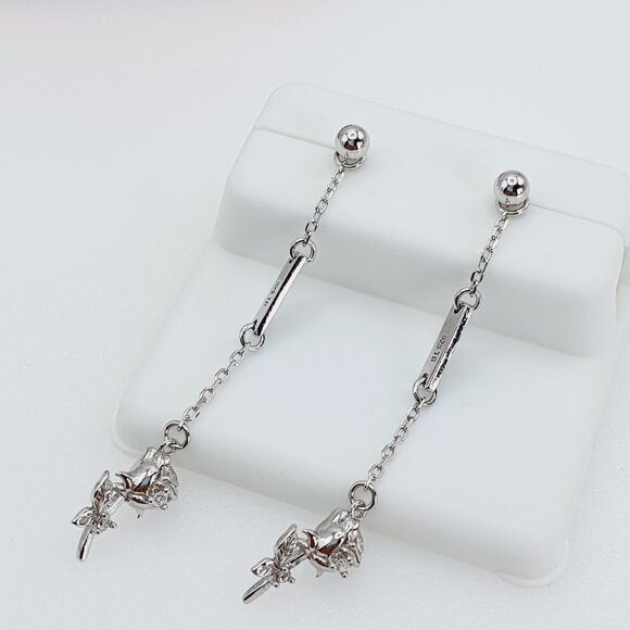 "925 Sterling Silver Cubic Zirconia Earrings, U19254684 - Picture 8 of 11